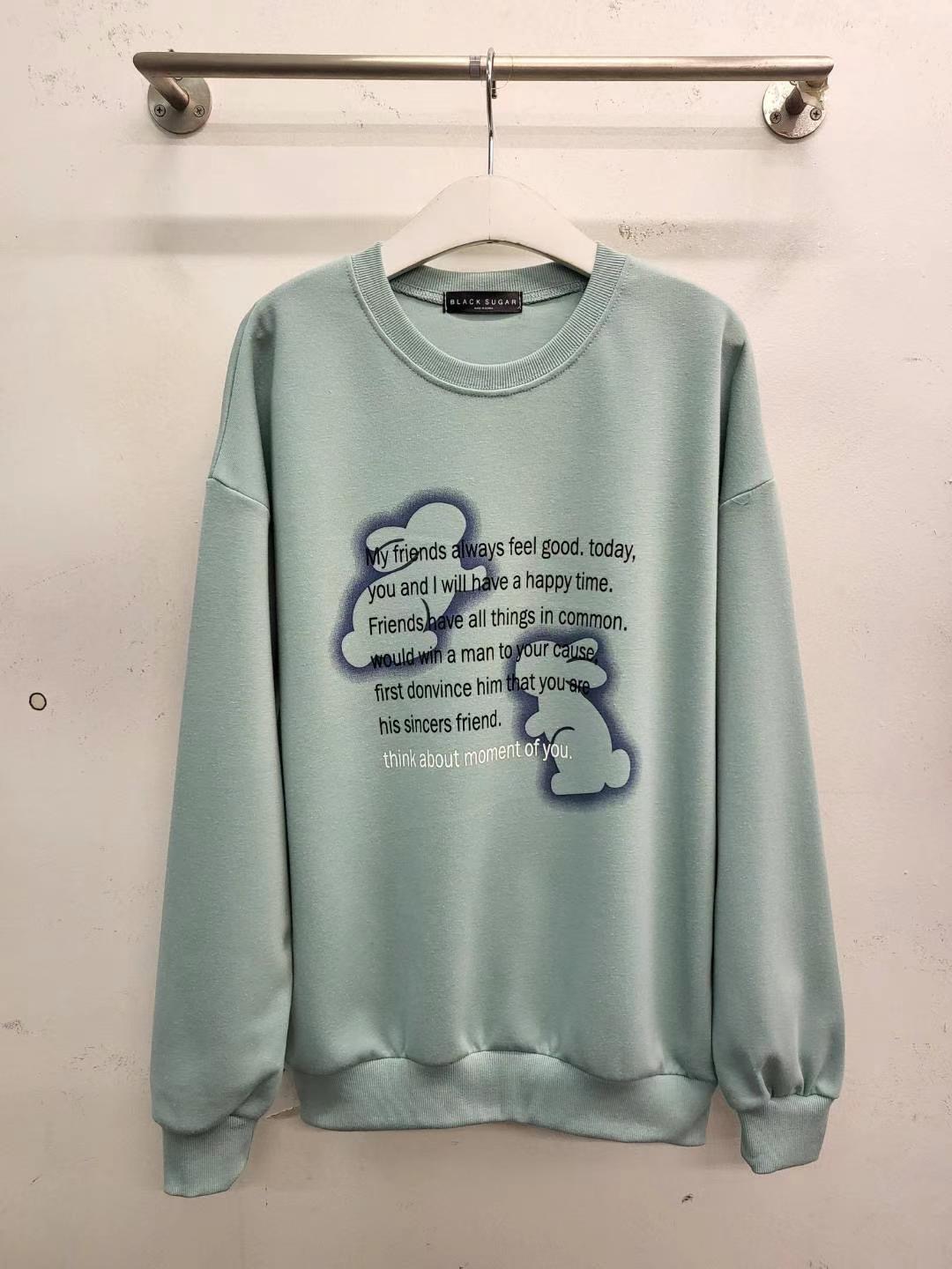 BLACK SUGAR韓國直郵女裝新品24秋冬真品休閑熱賣人氣衛衣BLACK SUGAR衛衣圖色2