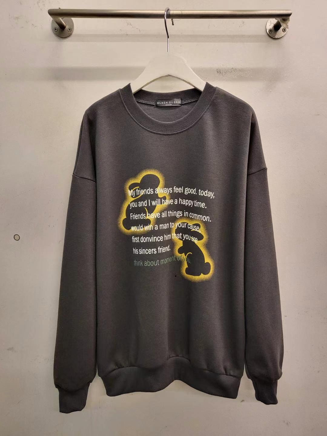 BLACK SUGAR韓國直郵女裝新品24秋冬真品休閑熱賣人氣衛衣BLACK SUGAR衛衣圖色3