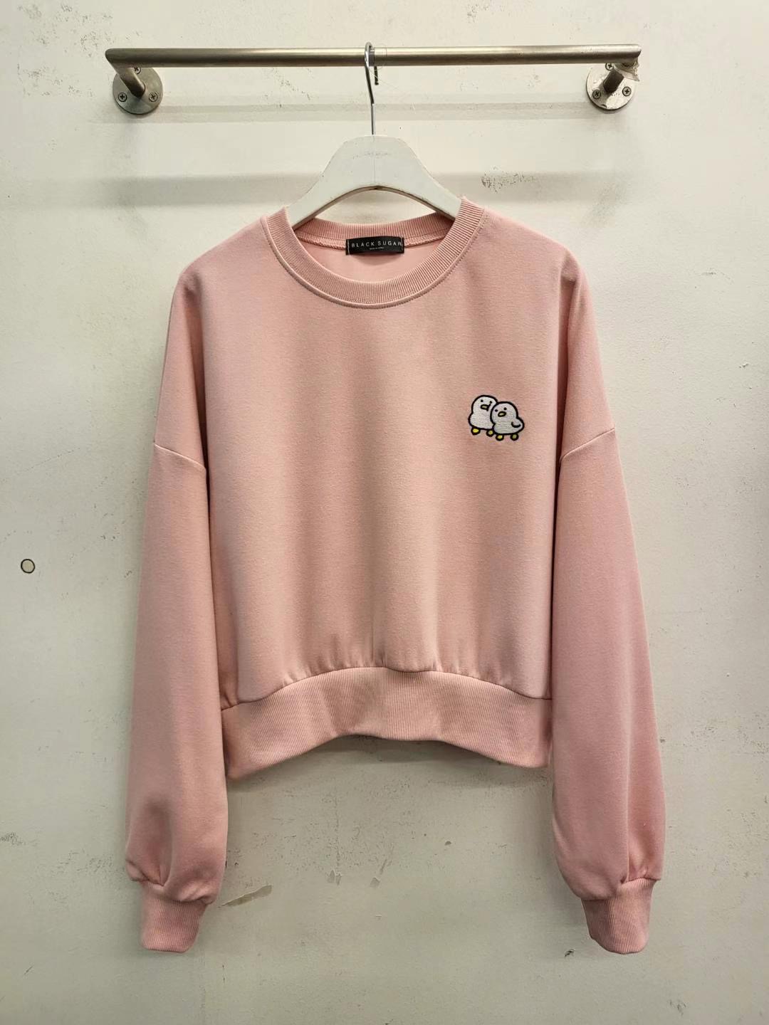 BLACK SUGAR韓國直郵女裝新品時尚真品休閑職業人氣衛衣短款BLACK SUGAR衛衣圖色2