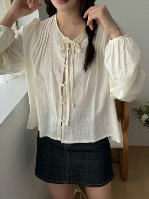 DAYDAY韓國直郵東大門代購女裝新款時尚熱賣真品襯衫蕾絲衫DAYDAY襯衫/蕾絲衫