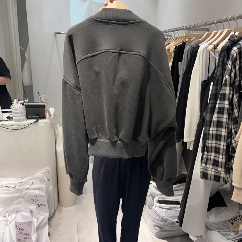 VENICE韓國直郵東大門實拍女裝新品真品24秋冬人氣衛衣拉鏈VENICE衛衣