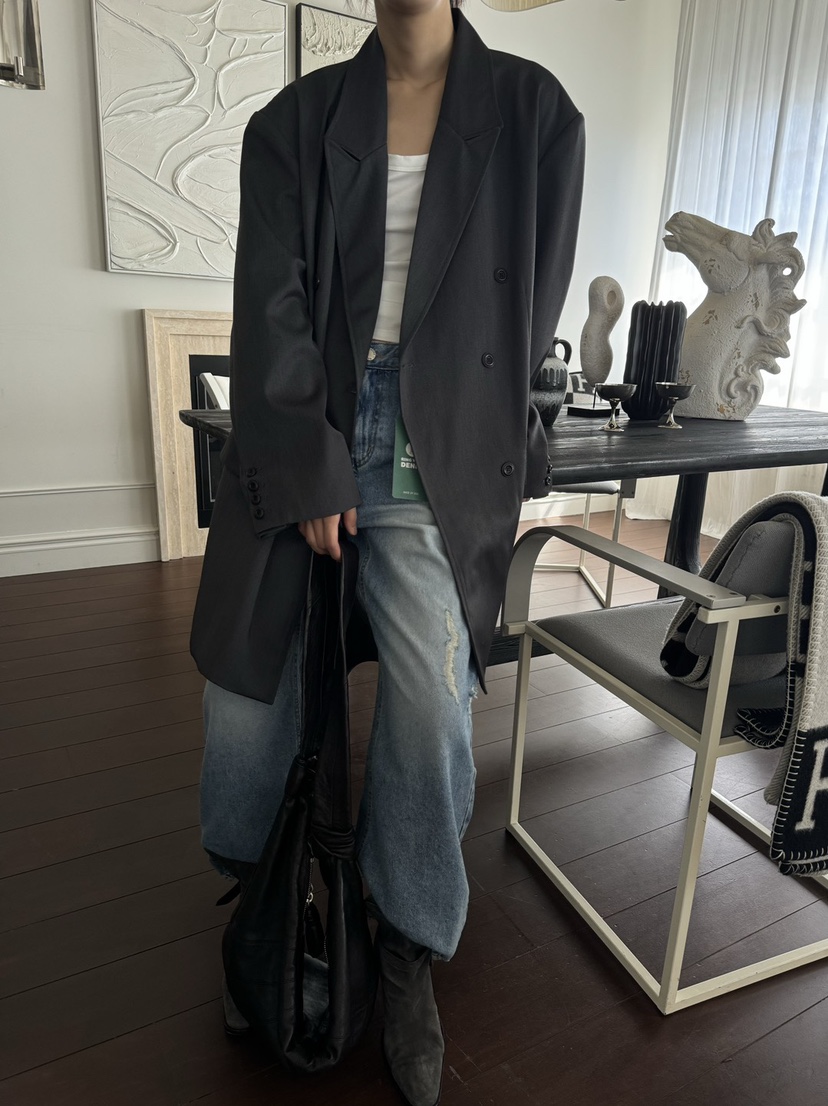 MAINT韓國直郵女裝新款時尚人氣職業24秋冬熱賣真品推薦夾克MAINT夾克
