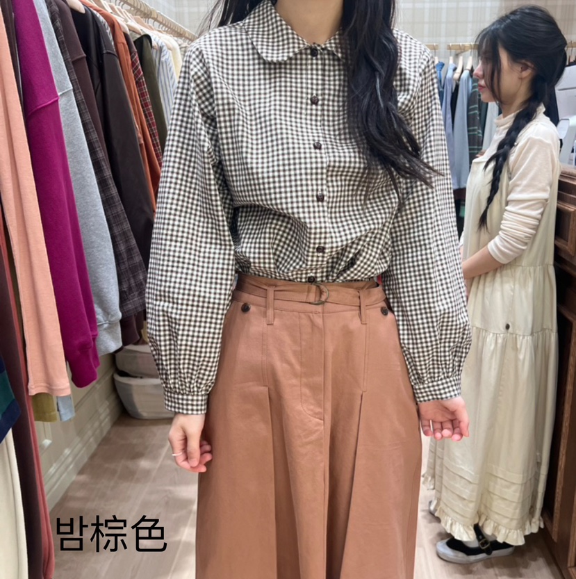 OURMOMENT韓國直郵女裝新款推薦24秋冬真品休閑襯衫蕾絲衫OURMOMENT襯衫/蕾絲衫圖色2