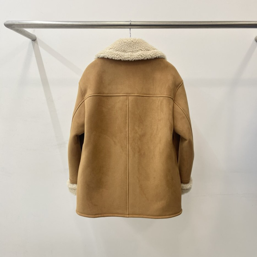 AUTOMNE/HEHR韓國直郵東大門代購女裝新款真品夾克絨面革羊毛AMY GRACE夾克