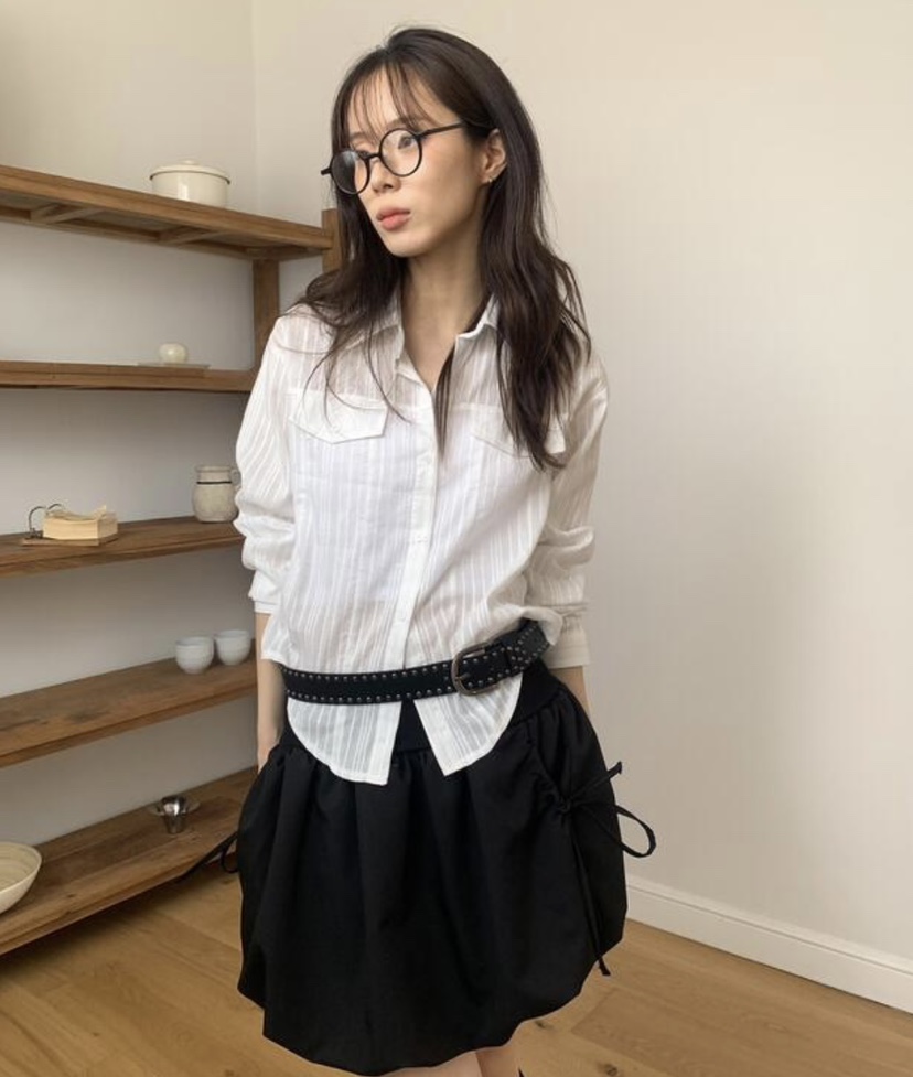 PAPRIKA韓國直郵東大門代購女裝新款職業推薦熱賣襯衫蕾絲衫PAPRIKA襯衫/蕾絲衫