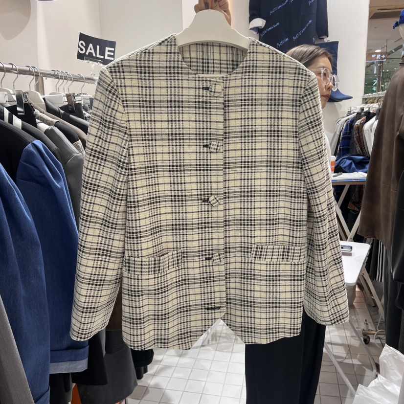 ZIPPER韓國直郵女裝新款時尚職業休閑真品推薦熱賣人氣夾克STICK WITH夾克圖色1