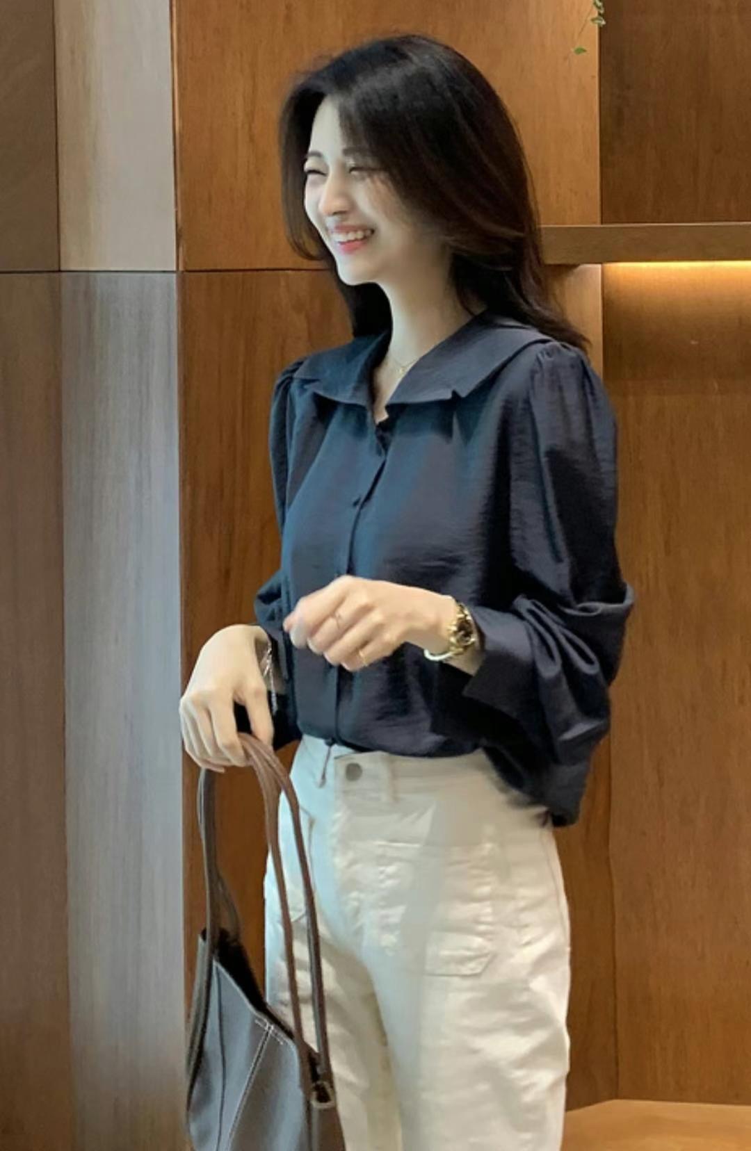 COCOS/ONE TOP直郵韓國代購女裝新品時尚休閑熱賣襯衫蕾絲衫COCOS/ONE TOP襯衫/蕾絲衫圖色2