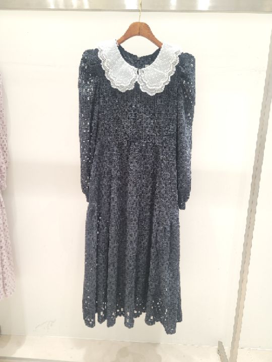 VICTORIA QUEEN韓國直郵女裝新款休閑24秋冬真品熱賣連衣裙CAT.S連衣裙圖色2