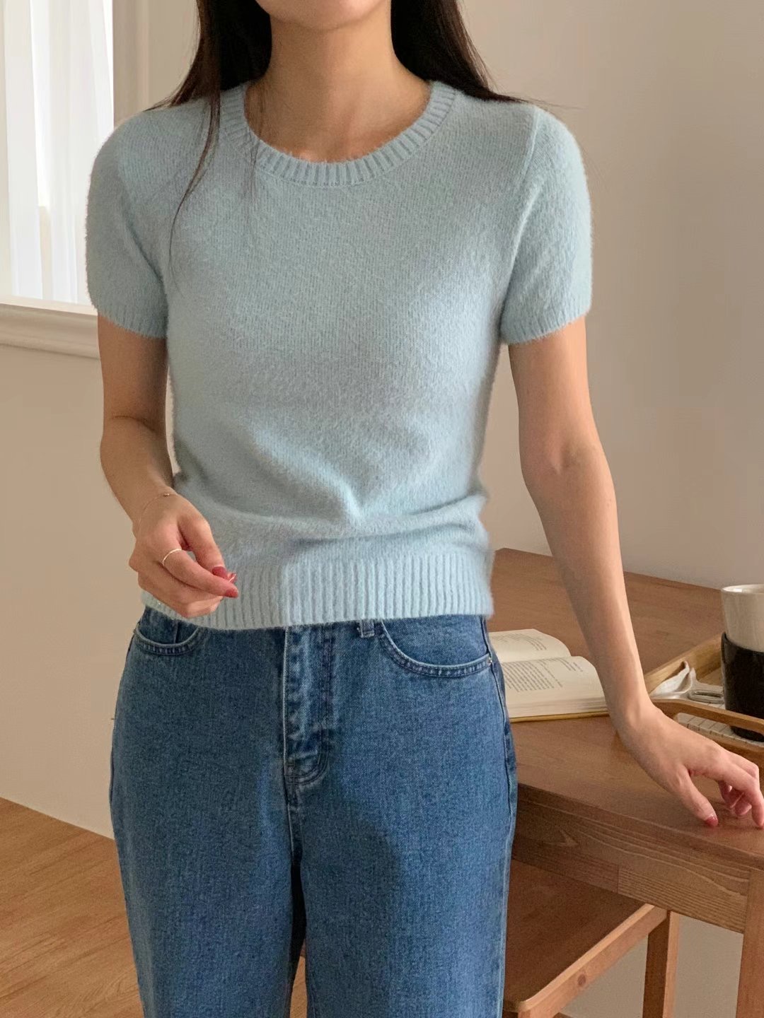 TDOUBLEJ韓國直郵東大門實拍女裝新品人氣24秋冬真品針織衫TDOUBLEJ針織衫圖色2