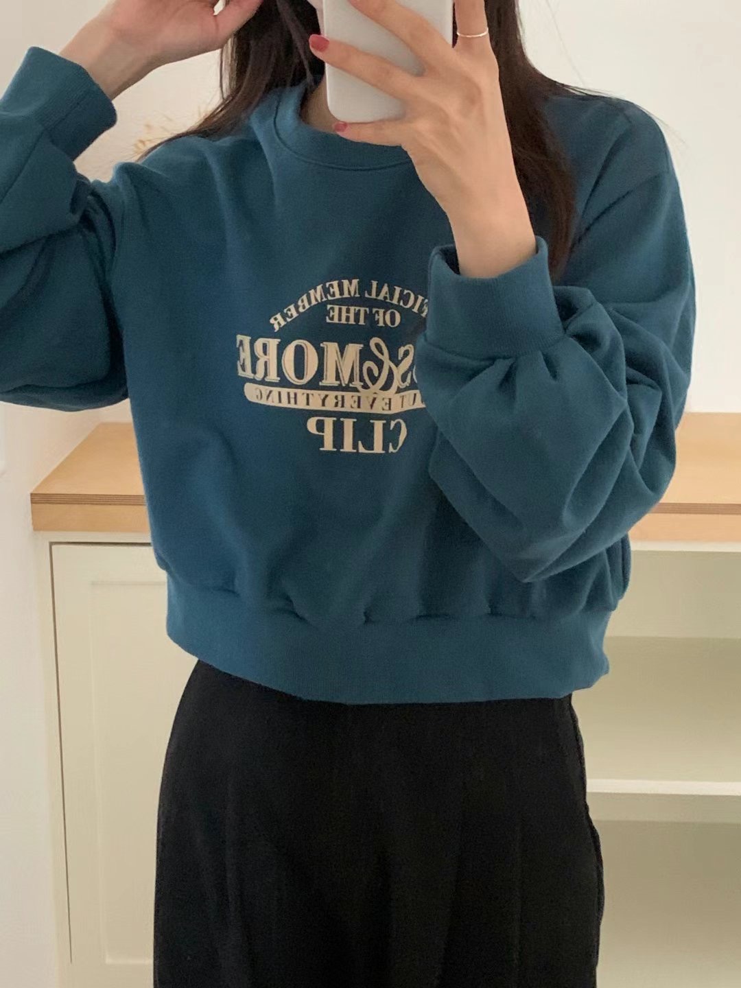 TDOUBLEJ韓國直郵女裝新款推薦真品職業人氣24秋冬時尚衛衣TDOUBLEJ衛衣圖色2