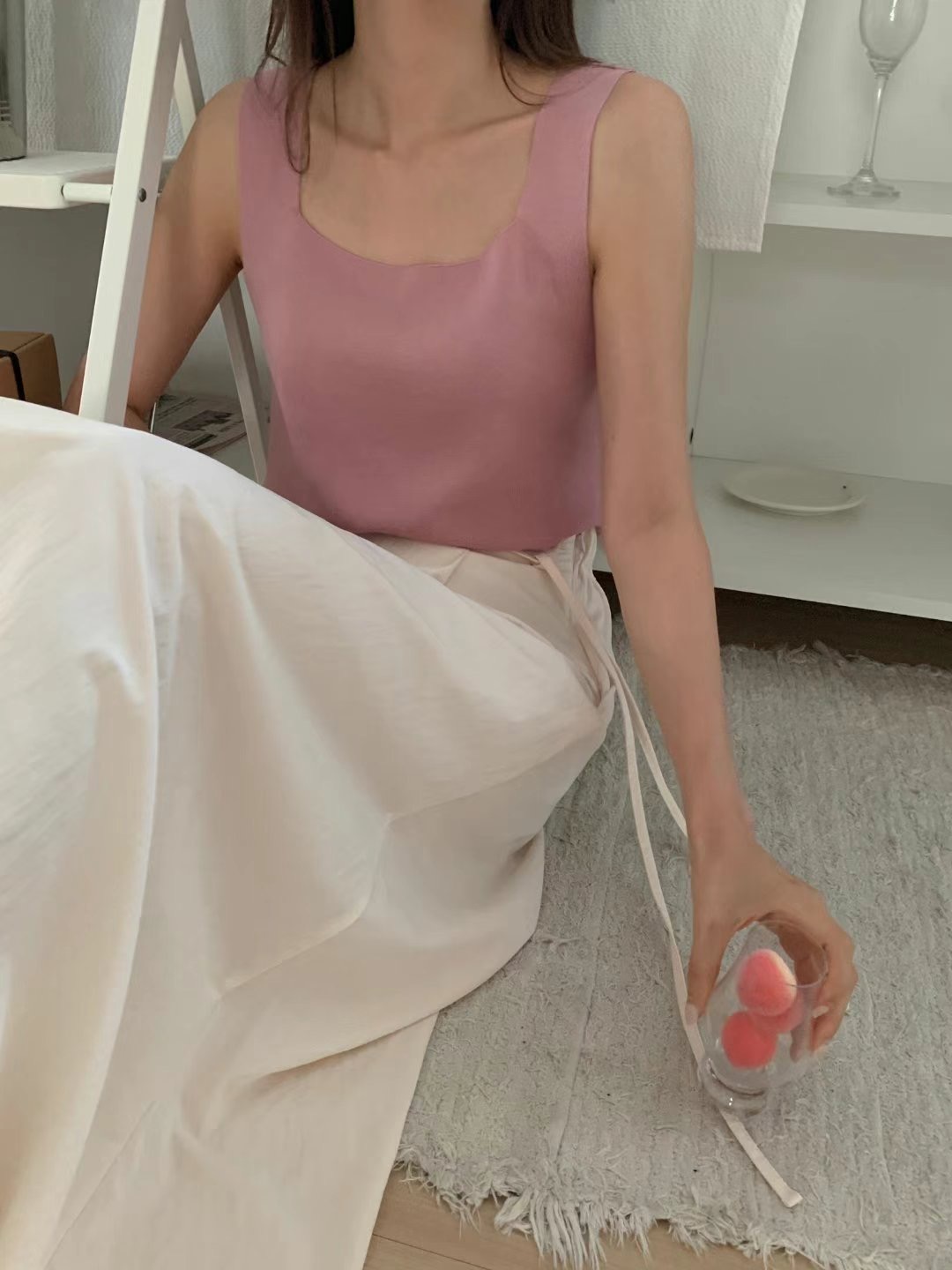 TDOUBLEJ直郵韓國代購女裝新款真品人氣職業休閑推薦吊帶背心TDOUBLEJ吊帶/背心圖色3