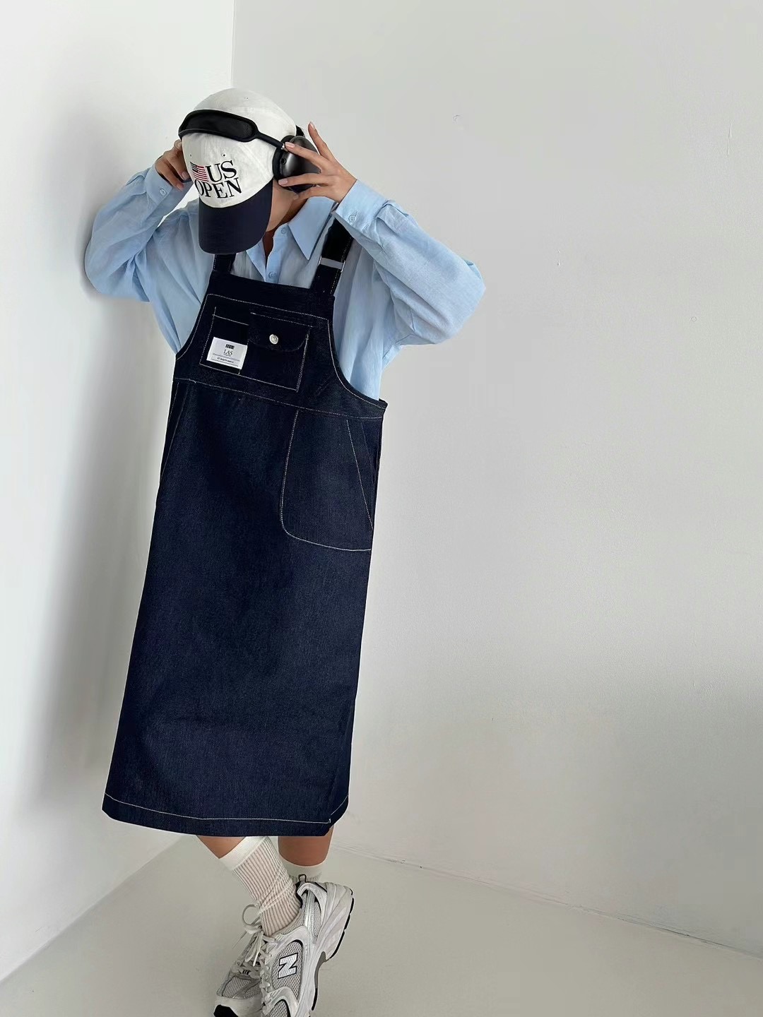 COMME CA韓國直郵東大門實拍女裝新款熱賣人氣推薦連衣裙口袋COMME CA連衣裙