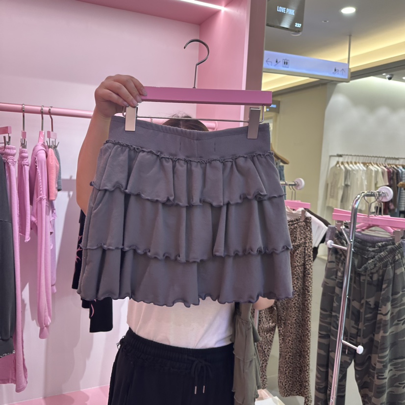 MAISON DE PINK韓國直郵東大門實拍女裝新品職業時尚短裙LOVE PINK短裙