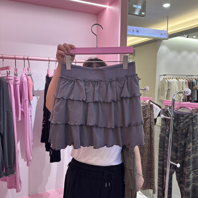 MAISON DE PINK韓國直郵東大門實拍女裝新品職業時尚短裙LOVE PINK短裙圖色2