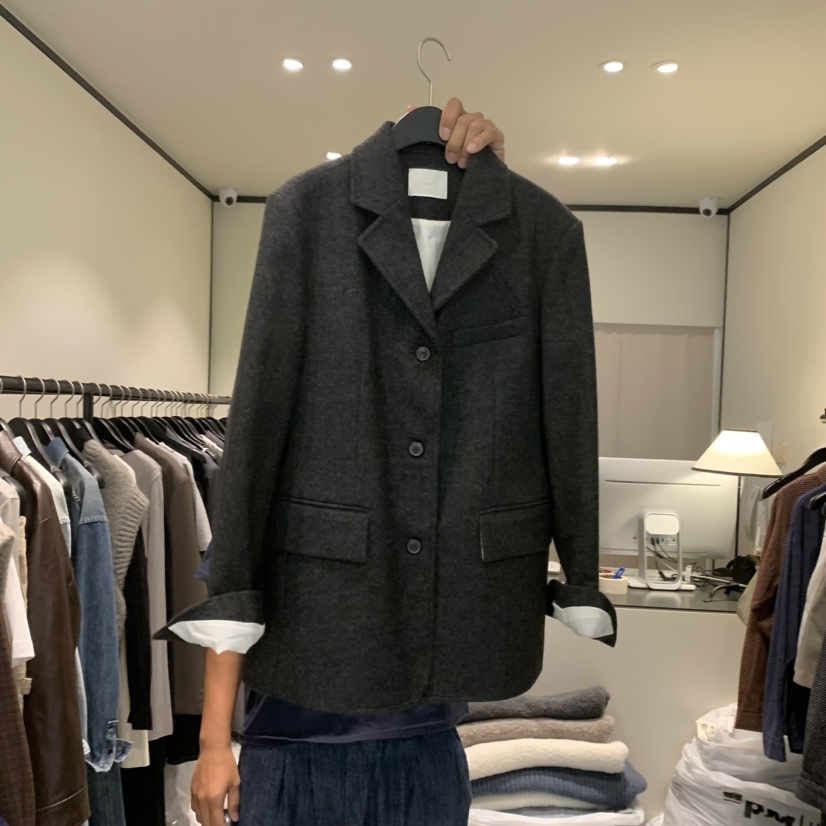 RE STOCK韓國直郵東大門實拍女裝新品24秋冬推薦時尚夾克RE STOCK夾克圖色1