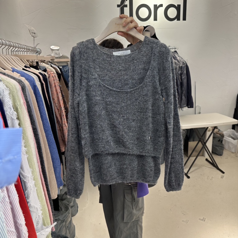 floral韓國直郵東大門實拍女裝新款熱賣推薦真品時尚24秋冬套裝FLORAL套裝圖色3