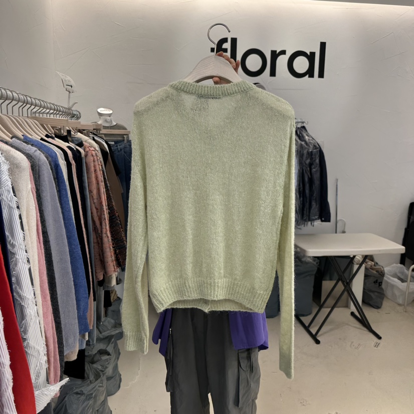 floral韓國直郵東大門實拍女裝新款推薦真品熱賣職業針織衫FLORAL針織衫