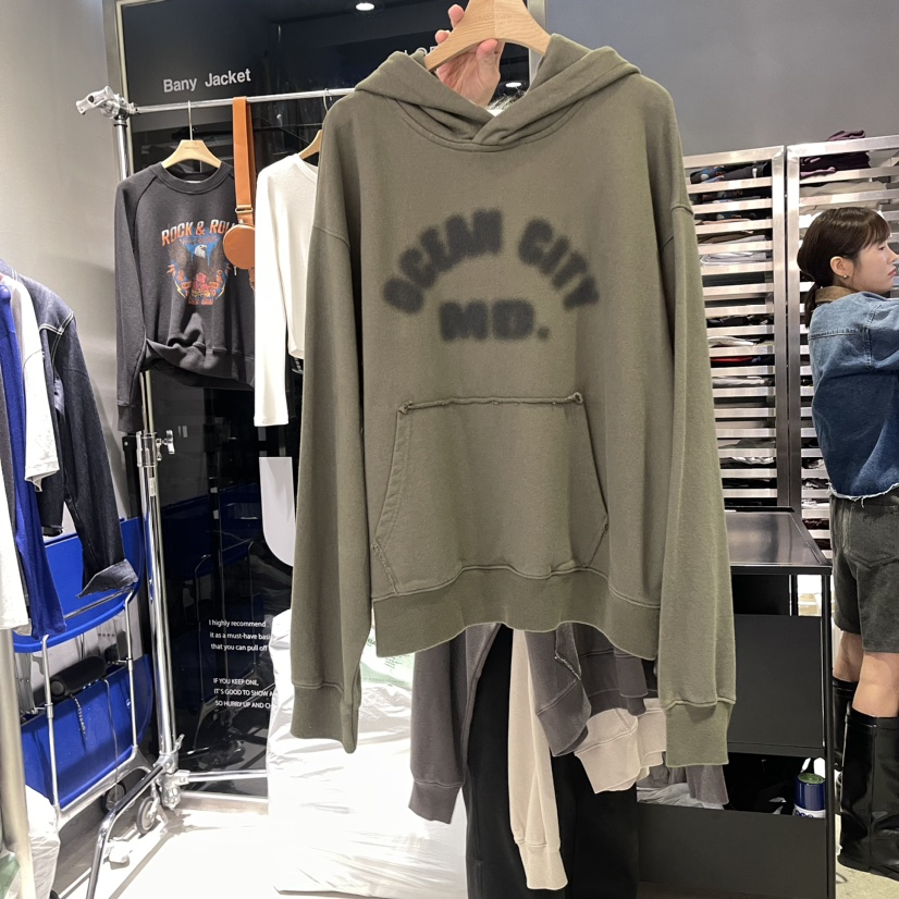 BANY ANCO直郵韓國代購女裝新品24秋冬熱賣人氣衛衣復古BANY ANCO衛衣圖色2