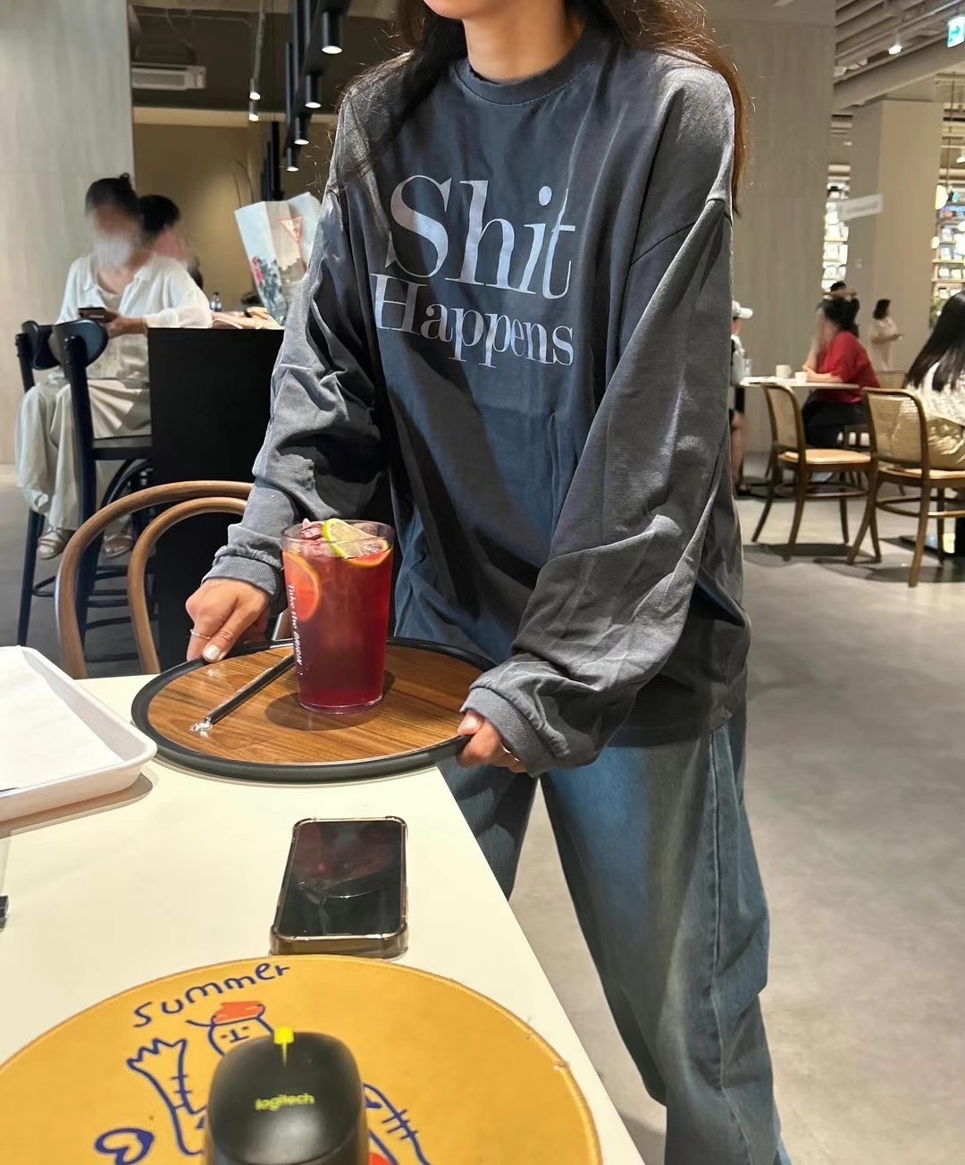 INBIBLE韓國直郵女裝新品人氣熱賣職業24秋冬時尚長袖T恤INBIBLE長袖T恤