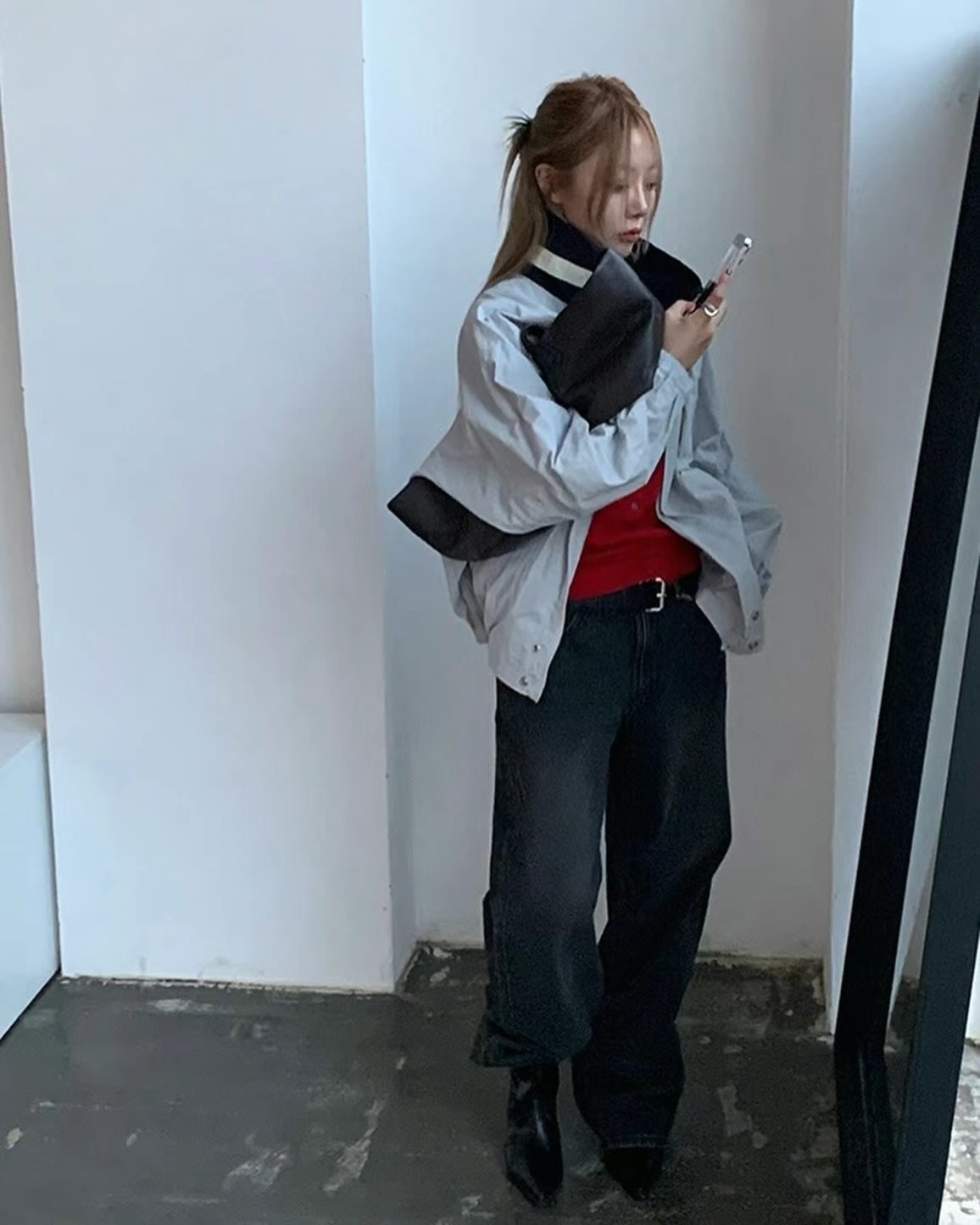 INBIBLE韓國直郵女裝新款熱賣職業24秋冬休閑時尚真品牛仔褲INBIBLE牛仔褲