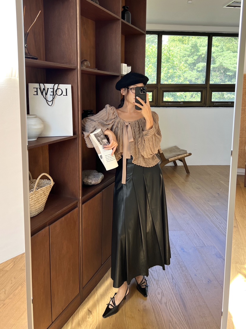 BOLD-Q韓國直郵女裝新款熱賣24秋冬時尚真品職業襯衫蕾絲衫BOLD襯衫/蕾絲衫