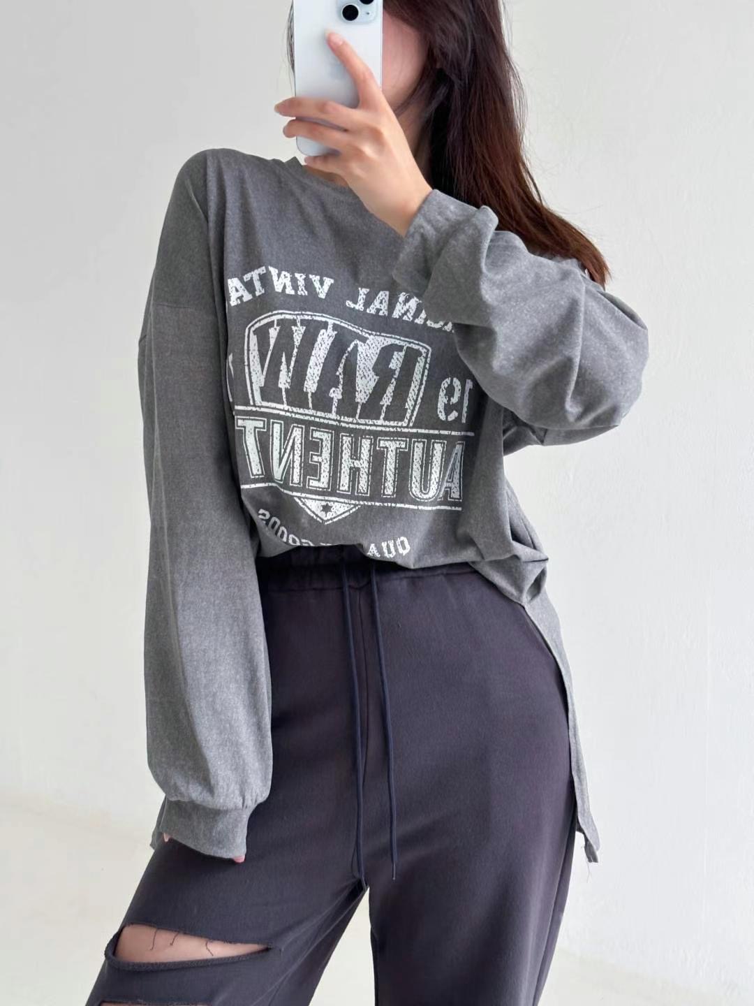 BCLOTHES-ot韓國直郵女裝新品時尚真品職業推薦休閑長袖T恤BCLOTHES長袖T恤