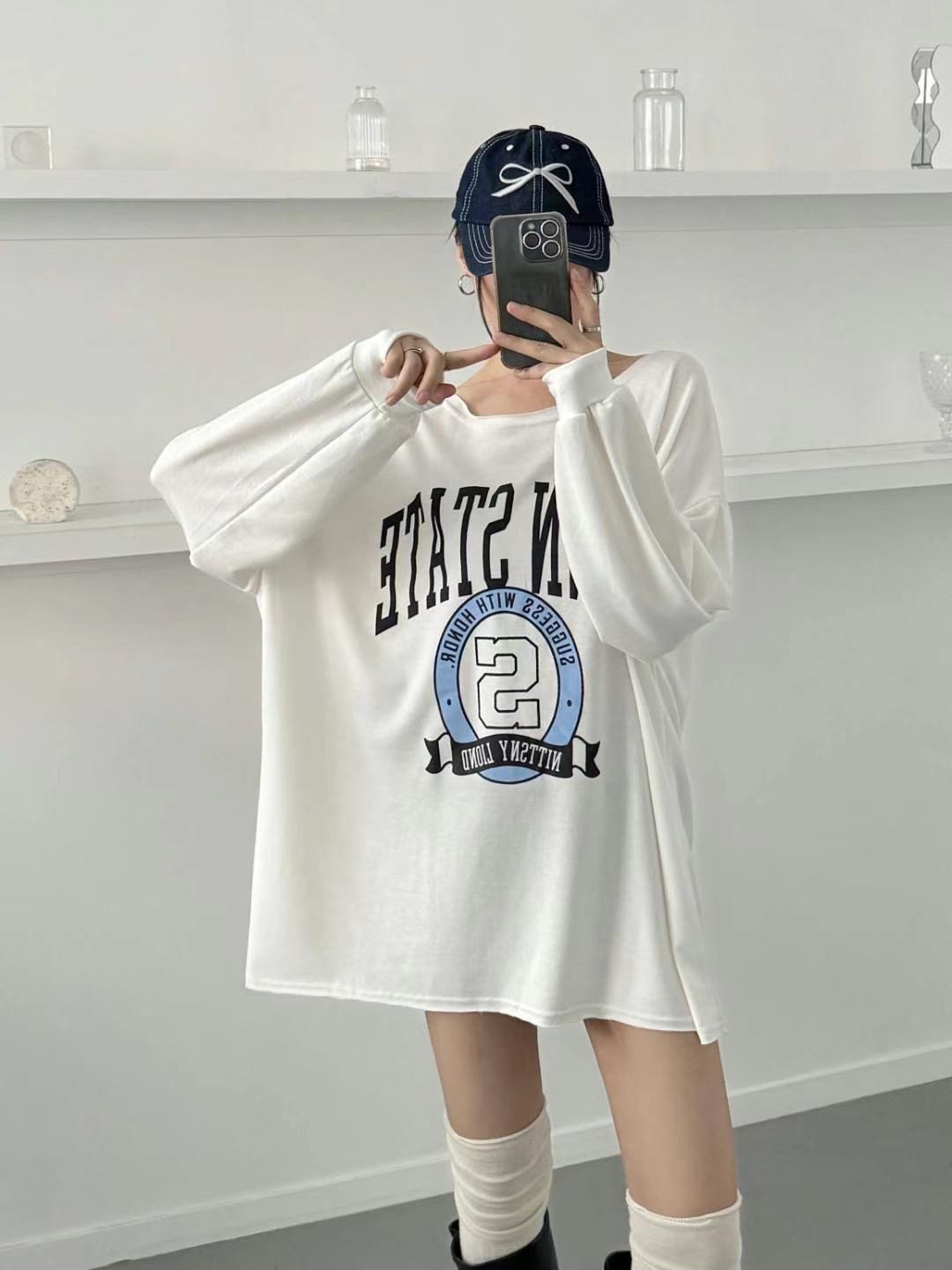 BCLOTHES直郵韓國代購女裝新品休閑真品推薦職業人氣長袖T恤BCLOTHES長袖T恤