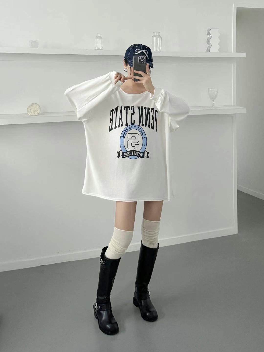 BCLOTHES直郵韓國代購女裝新品休閑真品推薦職業人氣長袖T恤BCLOTHES長袖T恤
