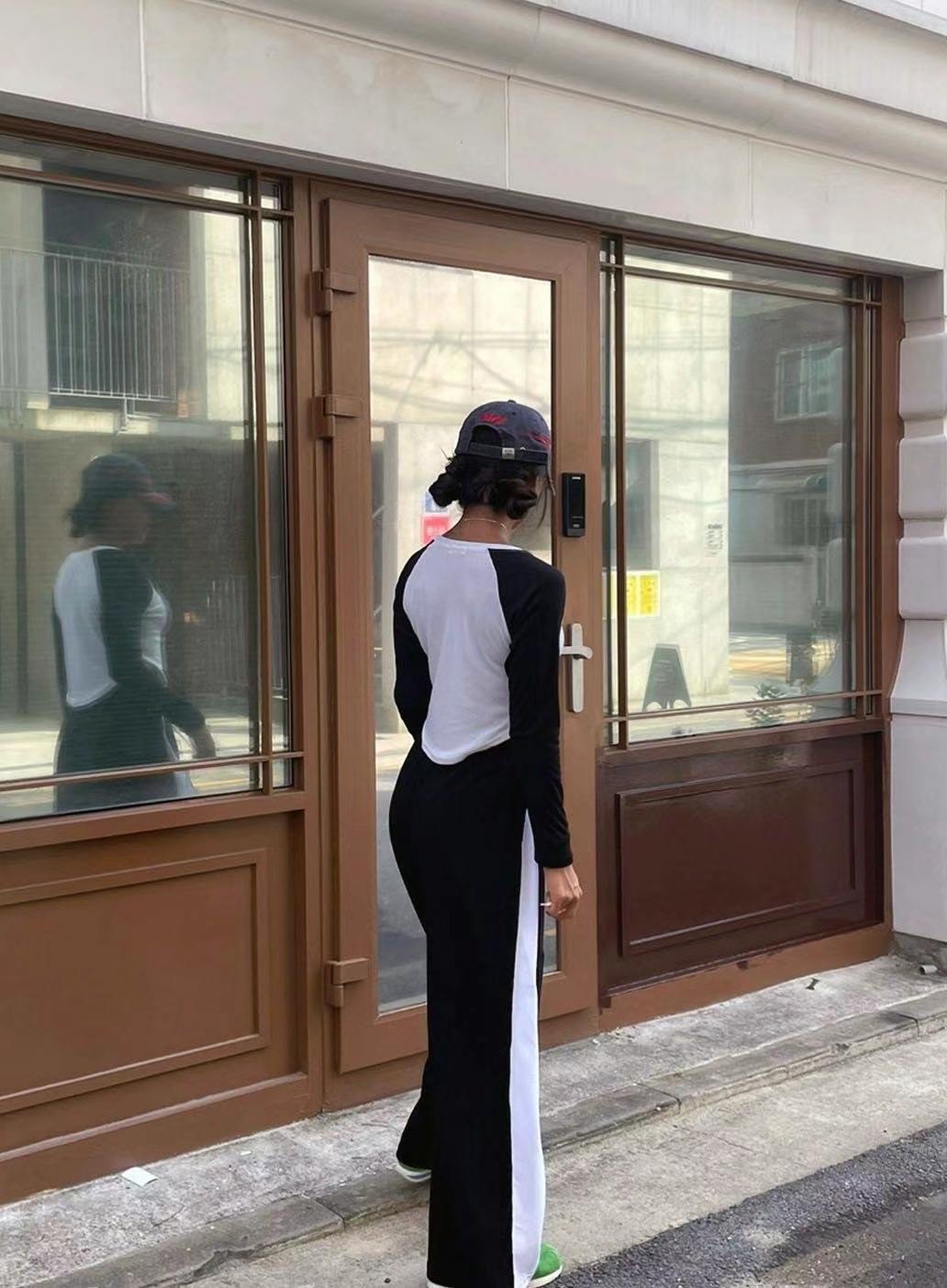 BCLOTHES-ot直郵韓國代購女裝新品休閑真品時尚職業長袖T恤BCLOTHES長袖T恤