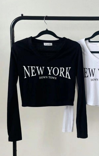BCLOTHES-ot韓國直郵東大門代購女裝新品職業真品人氣長袖T恤BCLOTHES長袖T恤圖色2