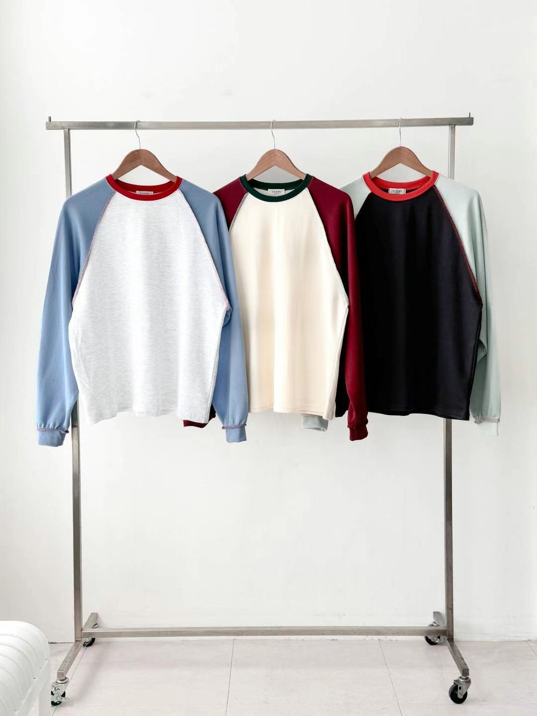 BCLOTHES-ot韓國直郵東大門實拍女裝新品人氣熱賣真品長袖T恤BCLOTHES長袖T恤圖色2左二色