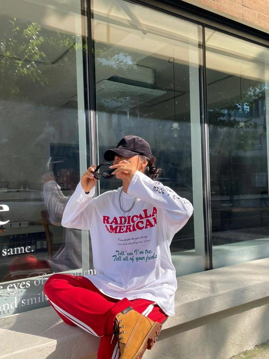 BCLOTHES-ot韓國直郵東大門實拍女裝新品真品職業熱賣長袖T恤BCLOTHES長袖T恤