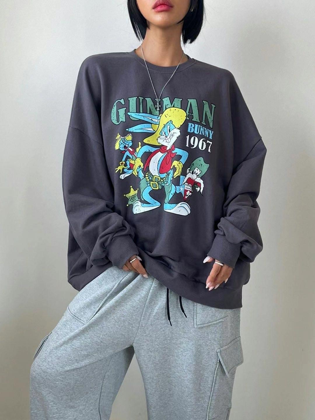 BCLOTHES-ot韓國直郵東大門實拍女裝新款人氣24秋冬衛衣BCLOTHES衛衣