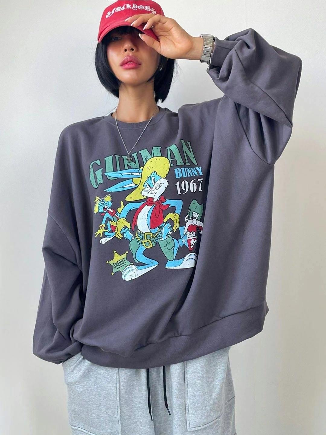 BCLOTHES-ot韓國直郵東大門實拍女裝新款人氣24秋冬衛衣BCLOTHES衛衣圖色4