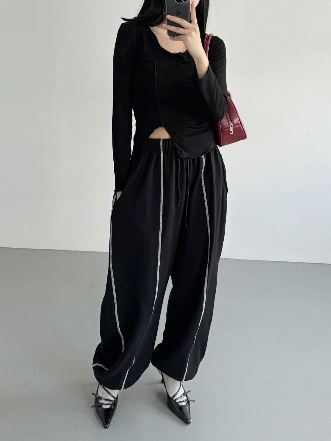 BCLOTHES-ot韓國直郵東大門代購女裝新品人氣時尚真品休閑褲BCLOTHES休閑褲