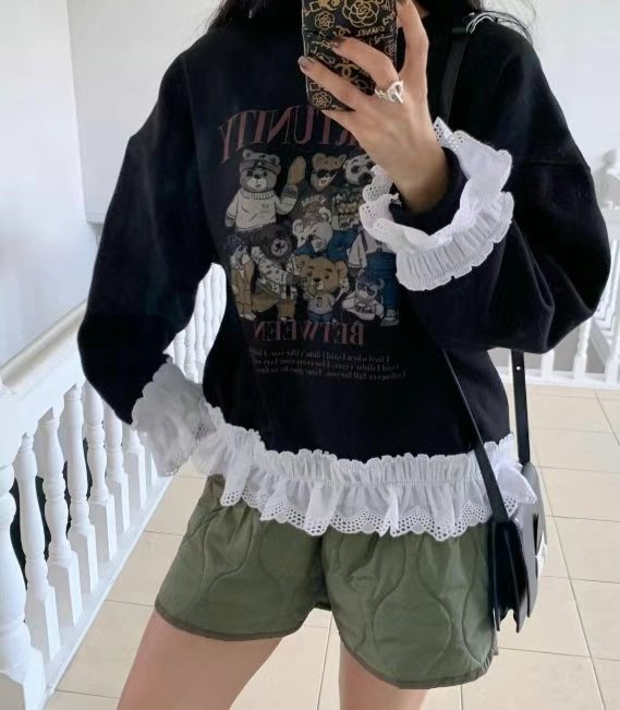 BLUESTER韓國直郵女裝新款推薦人氣時尚休閑24秋冬職業衛衣BLUESTER衛衣圖色3