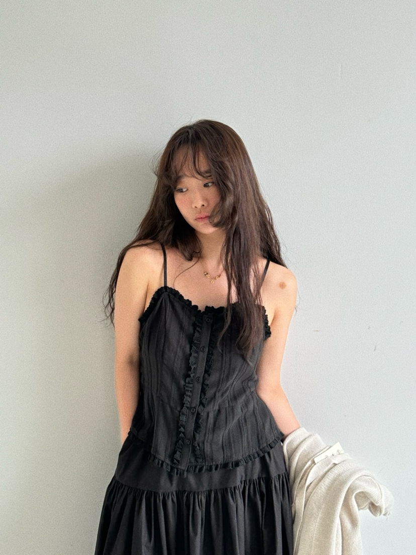Oli Seoul直郵韓國代購女裝新品真品熱賣24秋冬吊帶背心OLI SEOUL吊帶/背心