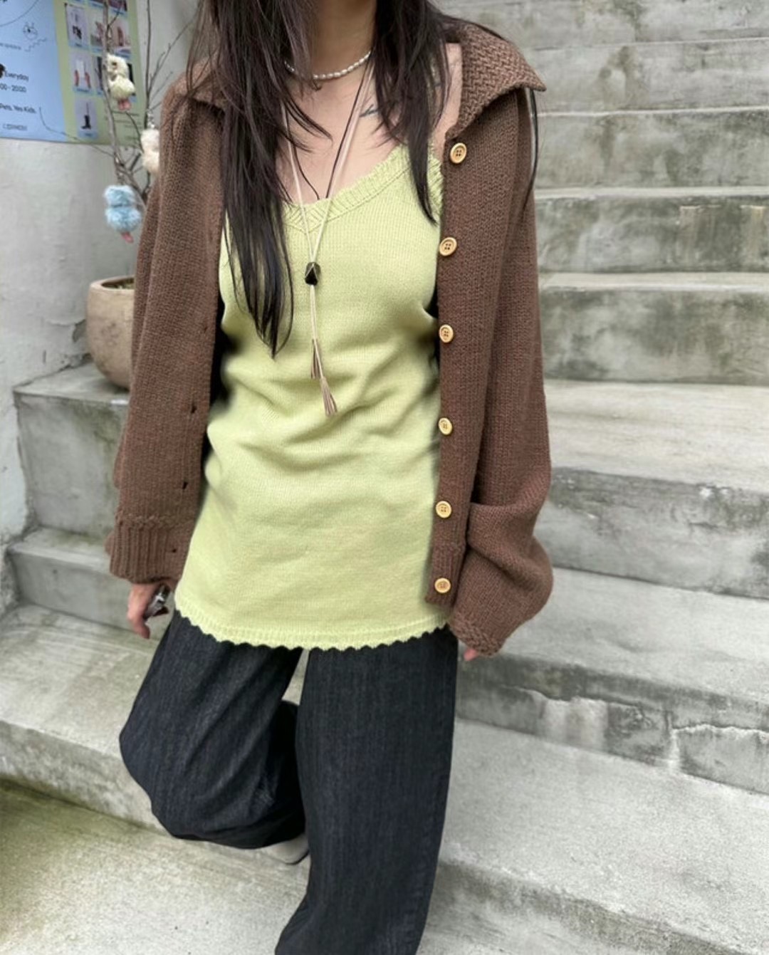 PEPPER韓國直郵女裝新款推薦時尚24秋冬休閑真品人氣針織衫PEPPER-OT針織衫
