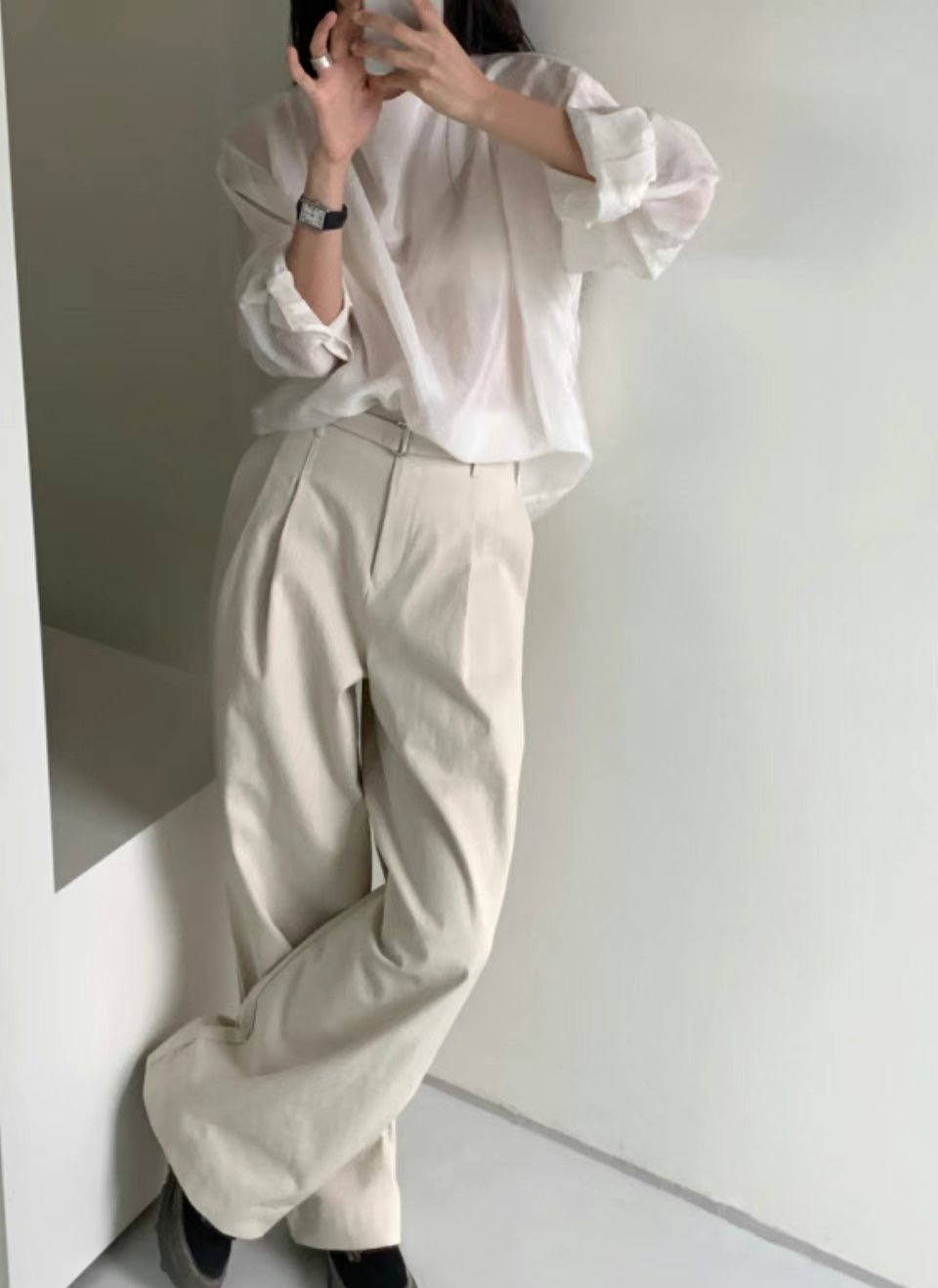 POMELO韓國直郵東大門代購女裝新品熱賣24秋冬時尚牛仔褲POMELO牛仔褲圖色2