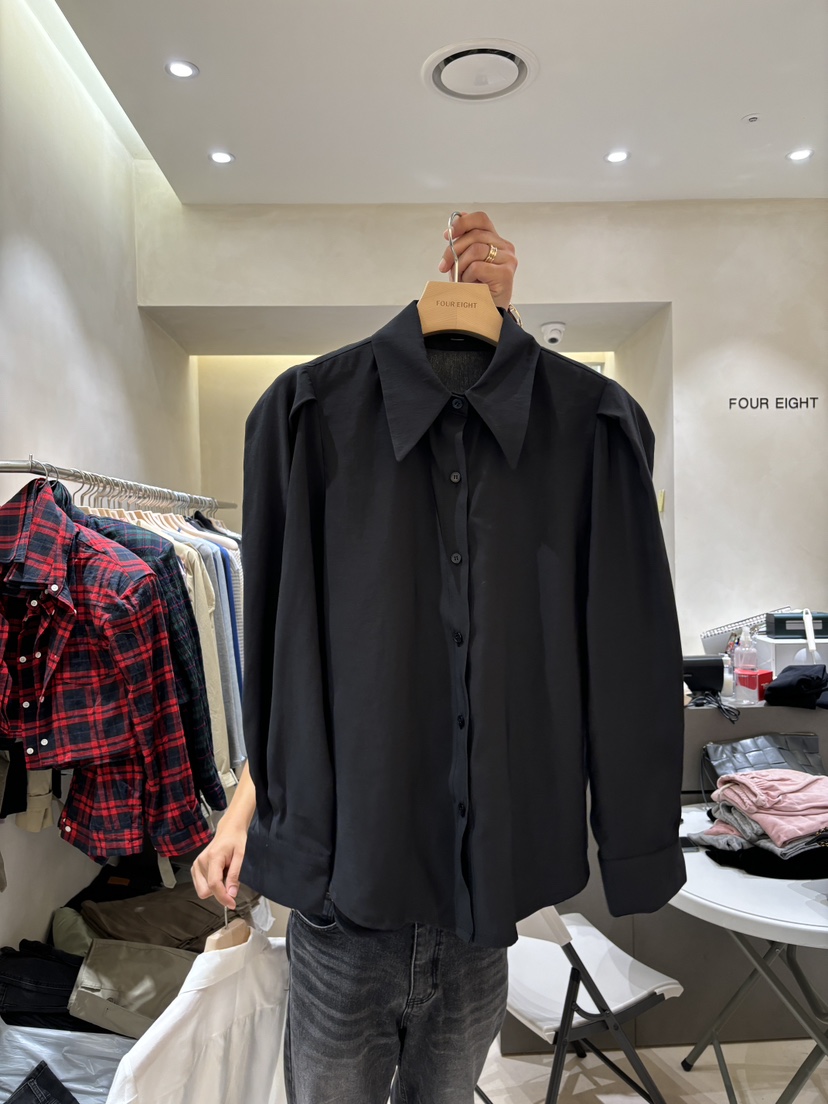 FOUR EIGHT韓國直郵女裝新款休閑推薦人氣時尚職業襯衫蕾絲衫FOUR EIGHT襯衫/蕾絲衫圖色2