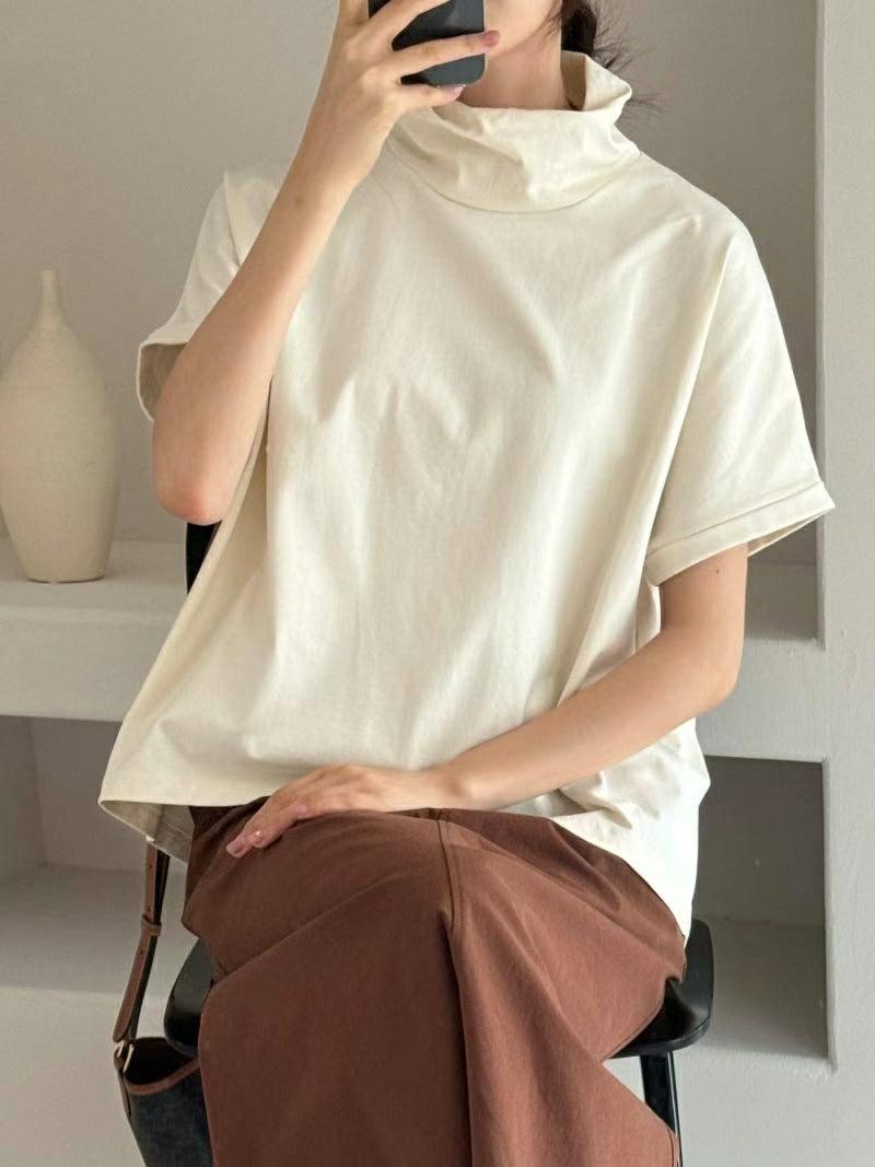 BARISTAR韓國直郵東大門實拍女裝新款24秋冬人氣休閑真品T恤MAY SEVENT恤