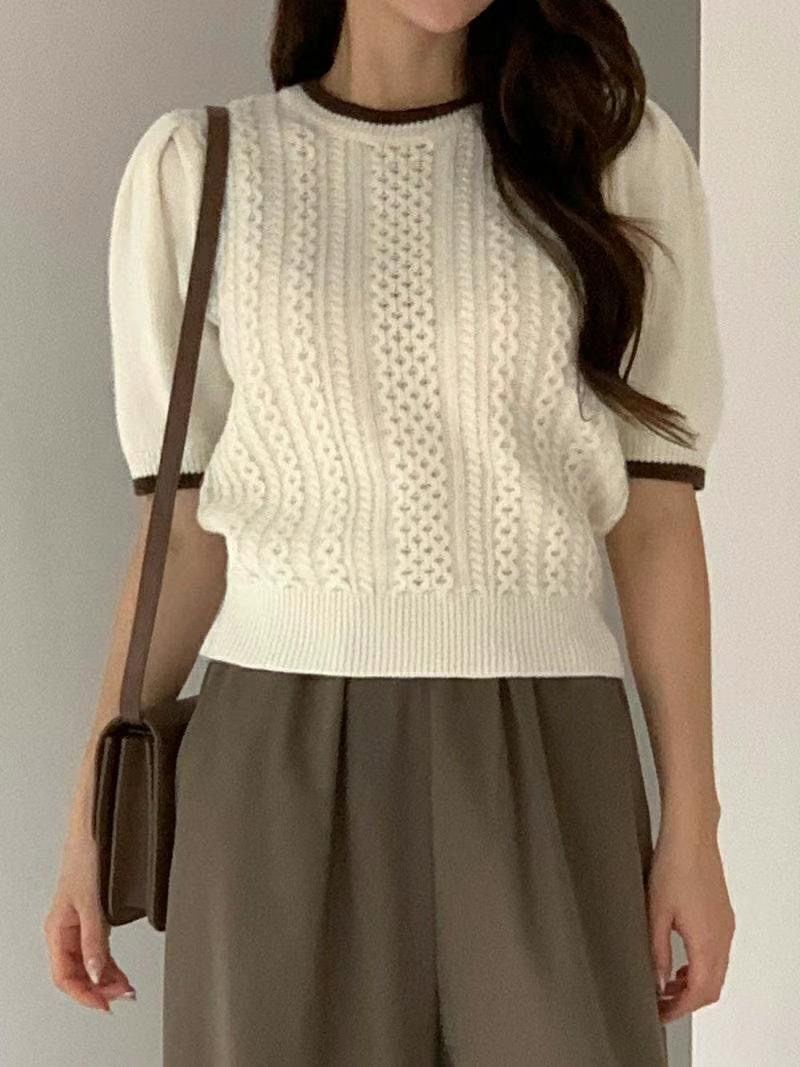 BARISTAR直郵韓國代購女裝新款24秋冬職業休閑推薦針織衫MAY SEVEN針織衫