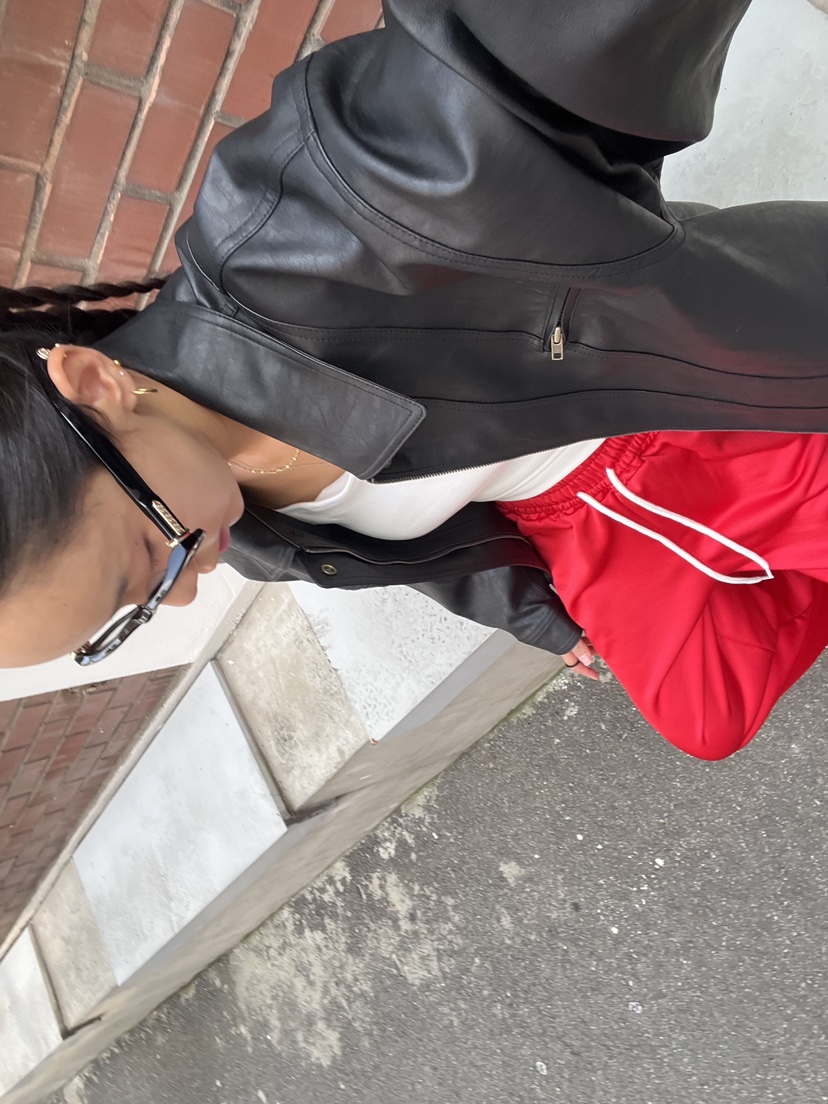 SUNDER MARKET韓國直郵東大門代購女裝新款真品夾克皮革腰帶SUNDER MARKET夾克
