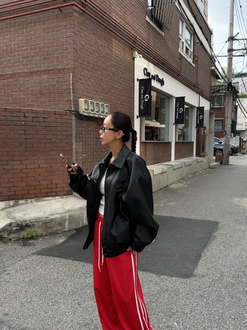 SUNDER MARKET韓國直郵東大門代購女裝新款真品夾克皮革腰帶SUNDER MARKET夾克