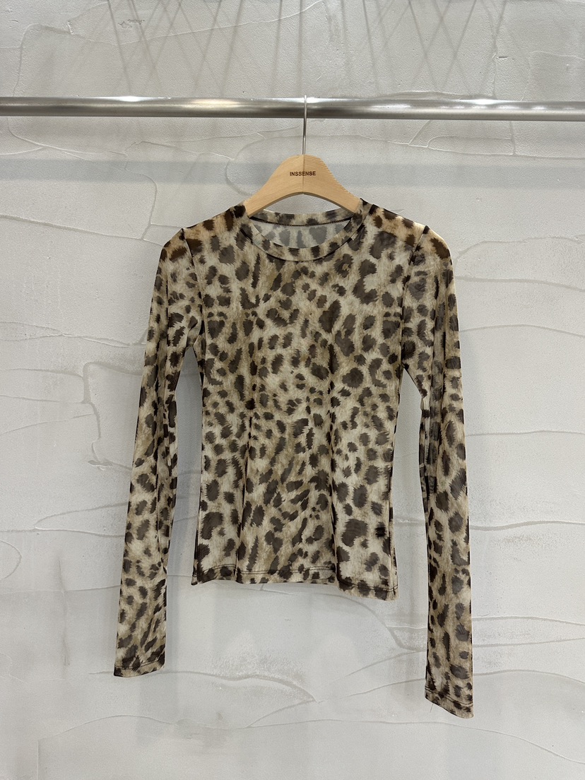 INSSENSE-A韓國直郵女裝新品24秋冬職業休閑長袖T恤透視INSSENSE-A長袖T恤圖色2