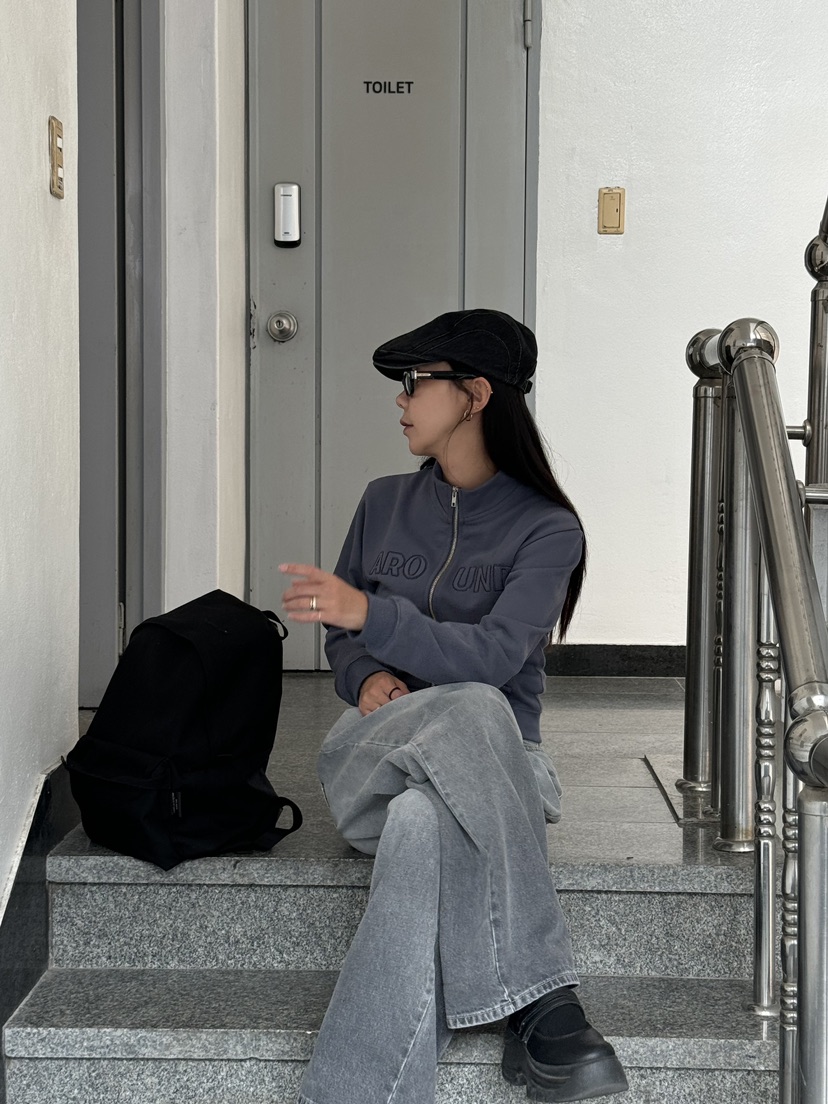 SUNDER MARKET直郵韓國代購女裝新品熱賣職業24秋冬牛仔褲SUNDER MARKET牛仔褲
