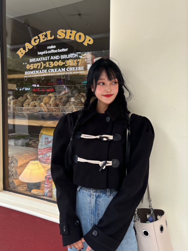 MARS韓國直郵女裝新品推薦人氣24秋冬真品時尚熱賣短款大衣mars短款大衣