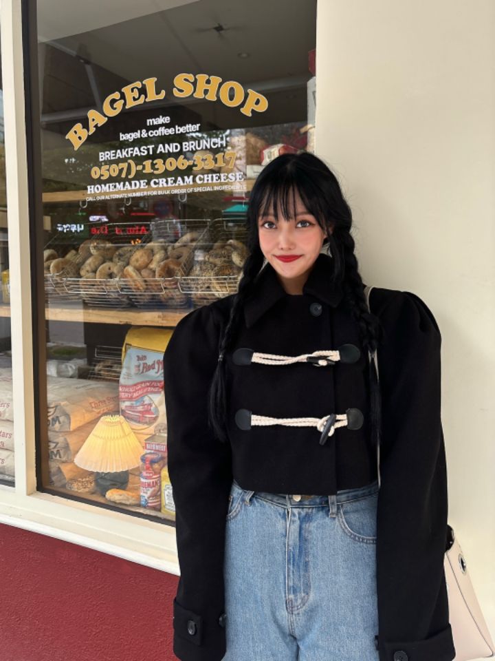 MARS韓國直郵女裝新品推薦人氣24秋冬真品時尚熱賣短款大衣mars短款大衣