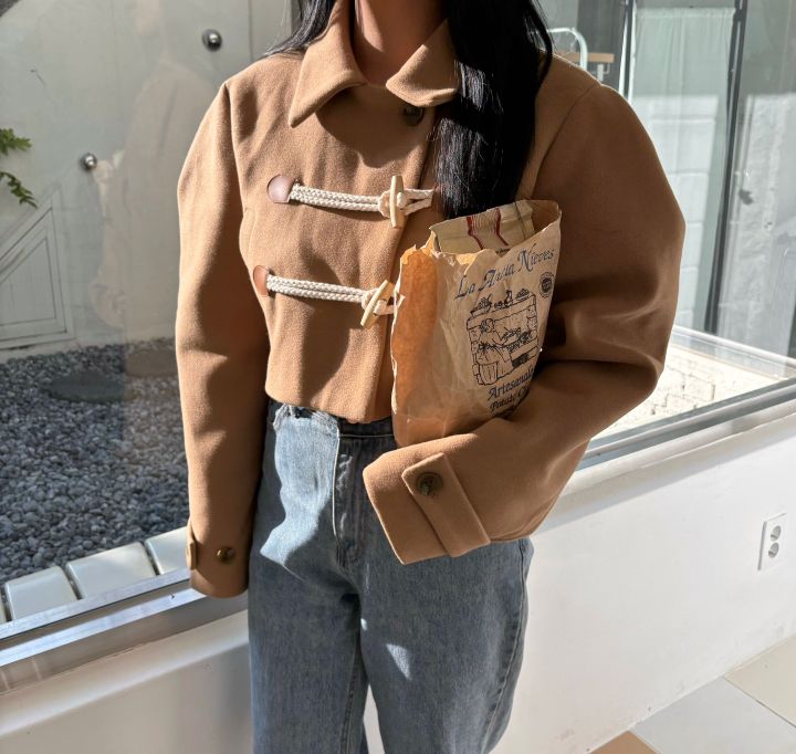 MARS韓國直郵女裝新品推薦人氣24秋冬真品時尚熱賣短款大衣mars短款大衣