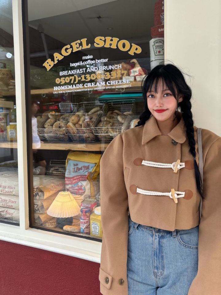 MARS韓國直郵女裝新品推薦人氣24秋冬真品時尚熱賣短款大衣mars短款大衣